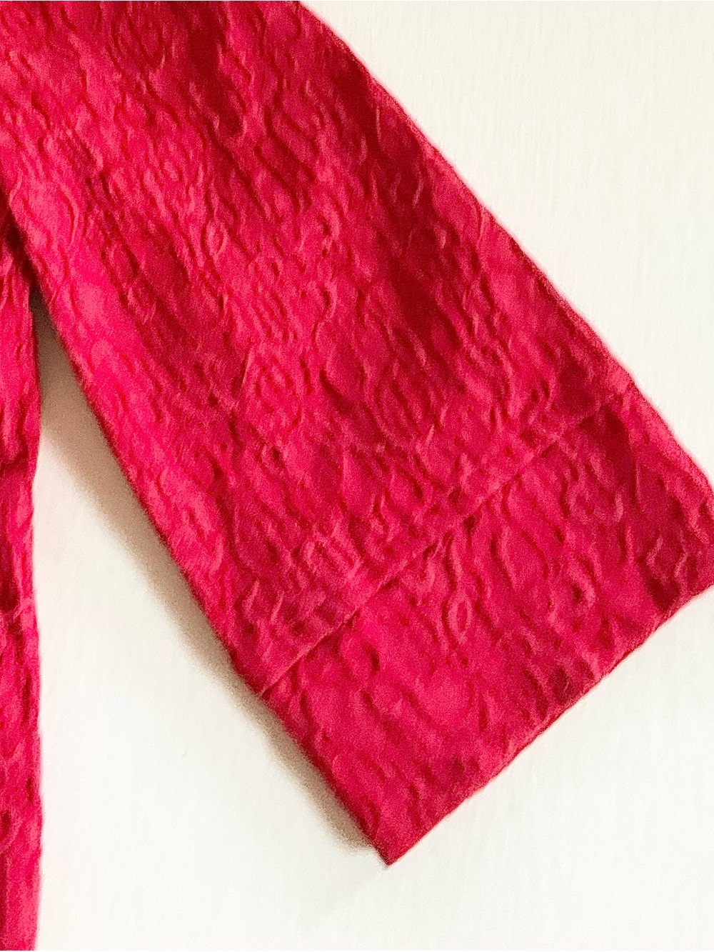 Ruby Rd. Red Textured Standing CollarJacket - Picture 5 of 6